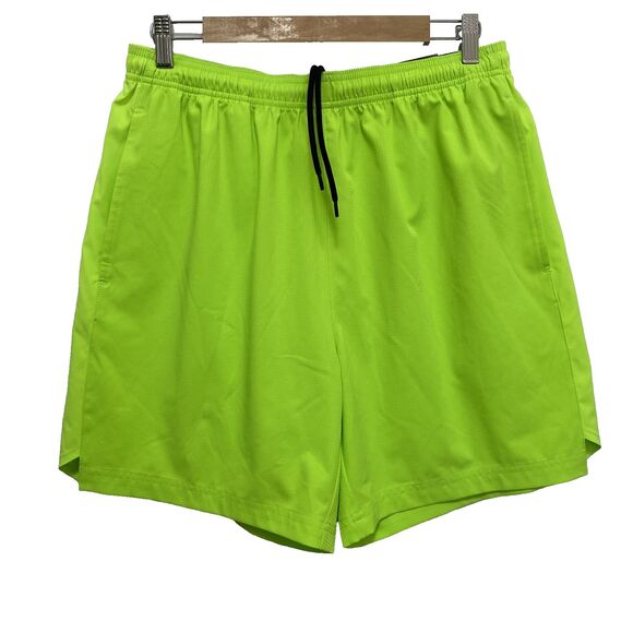 Champion Men’s Athletic Shorts Medium Neon Green Running Gym NWT - Picture 2 of 9